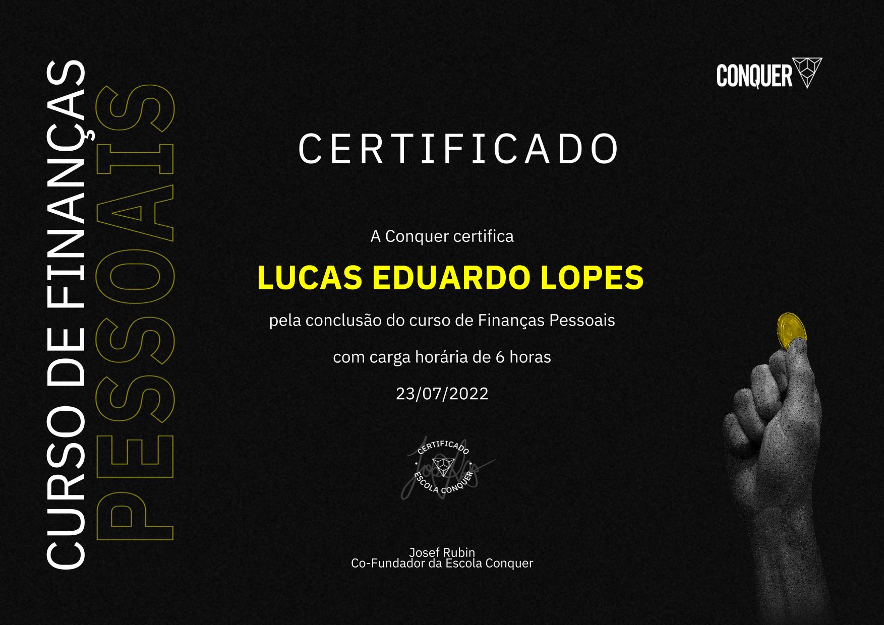 Certificado de Finanças Pessoais